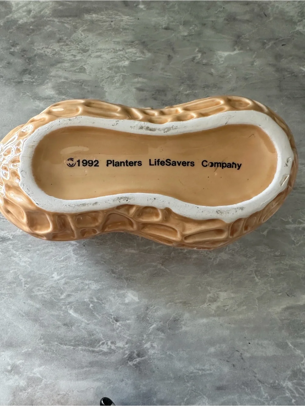 Planters Mr. Peanut Ceramic Peanut Dish - Tan and Black